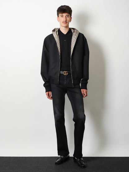 Reversible cotton and GG nylon jacket thumbnail
