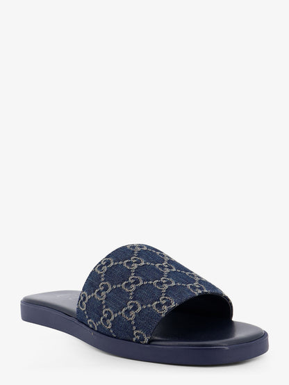 Denim sandals with GG motif thumbnail