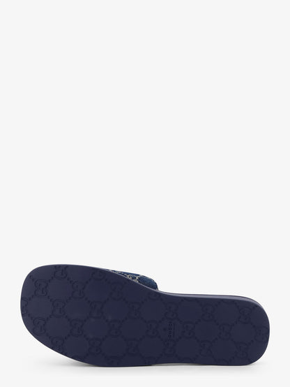 Denim sandals with GG motif thumbnail