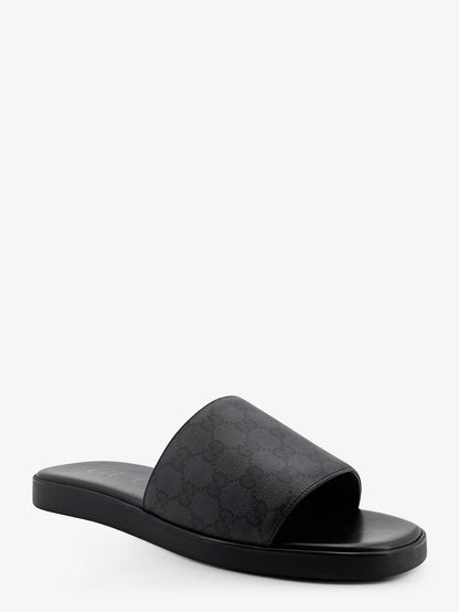 Denim sandals with GG motif thumbnail