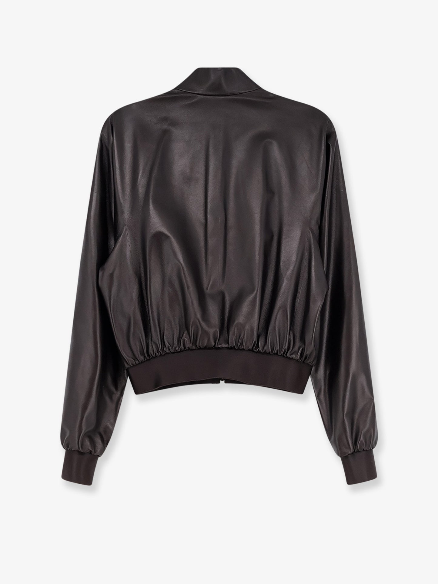 Soft nappa leather bomber jacket
