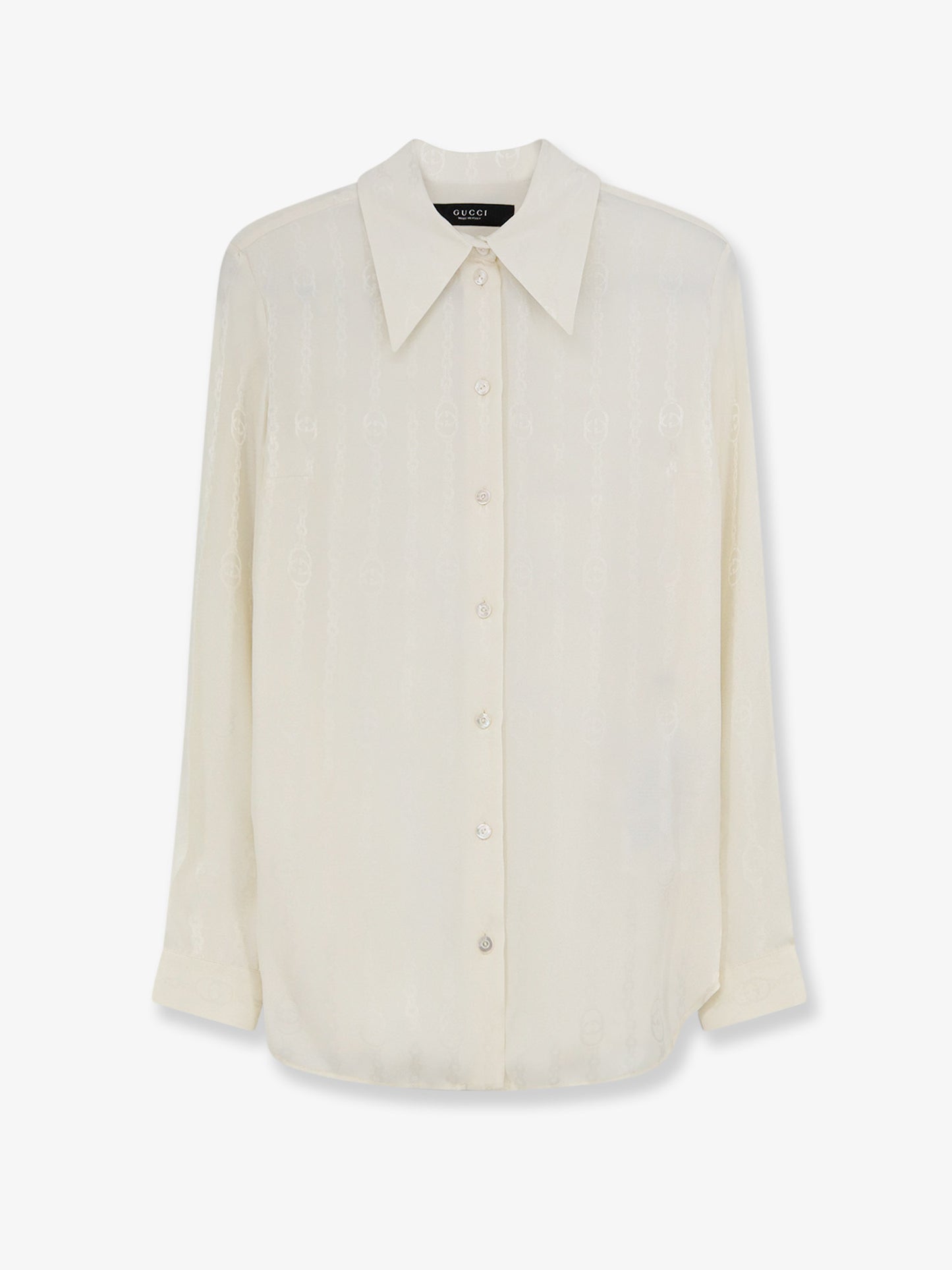 Silk shirt with iconic print