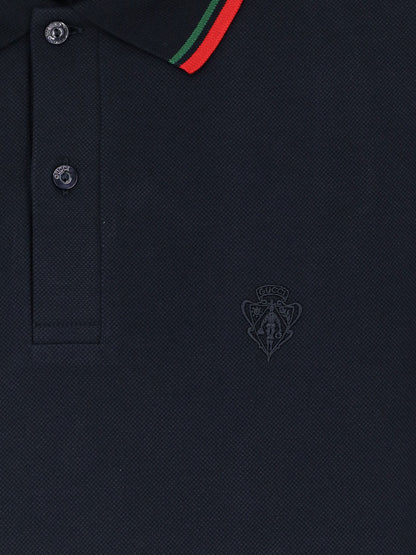 Cotton polo shirt with embroidered logo on the front thumbnail
