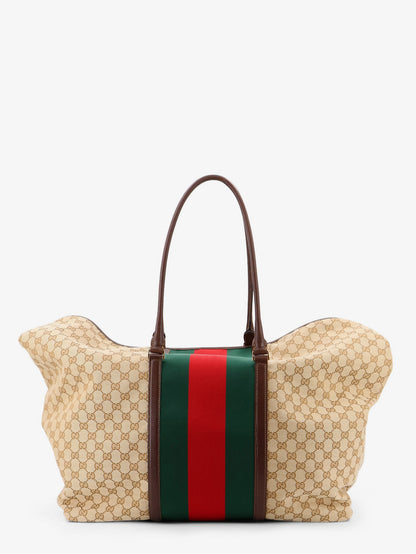 GG fabric travel bag with Web detail on the front thumbnail