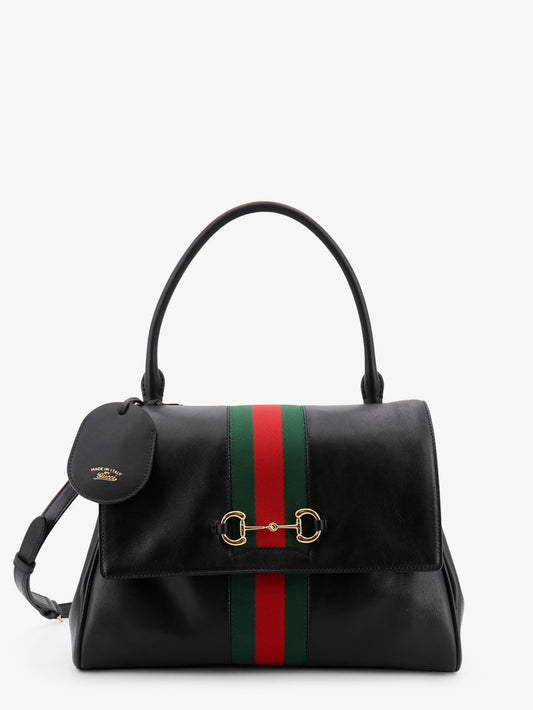Paparazzo leather handbag with front Web detail