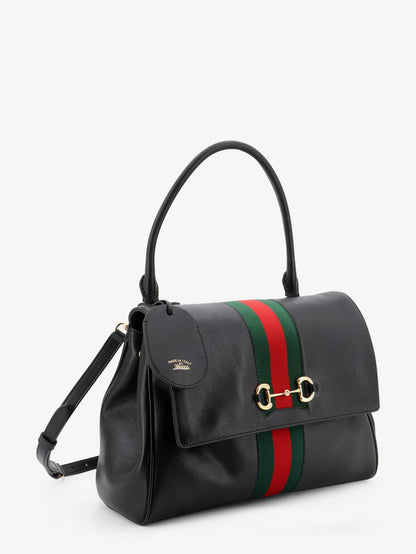 Paparazzo leather handbag with front Web detail thumbnail