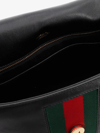 Paparazzo leather handbag with front Web detail thumbnail