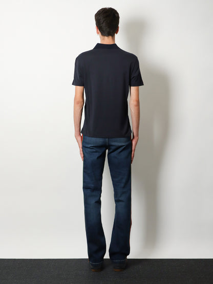 Cotton polo shirt with Web print on the front thumbnail