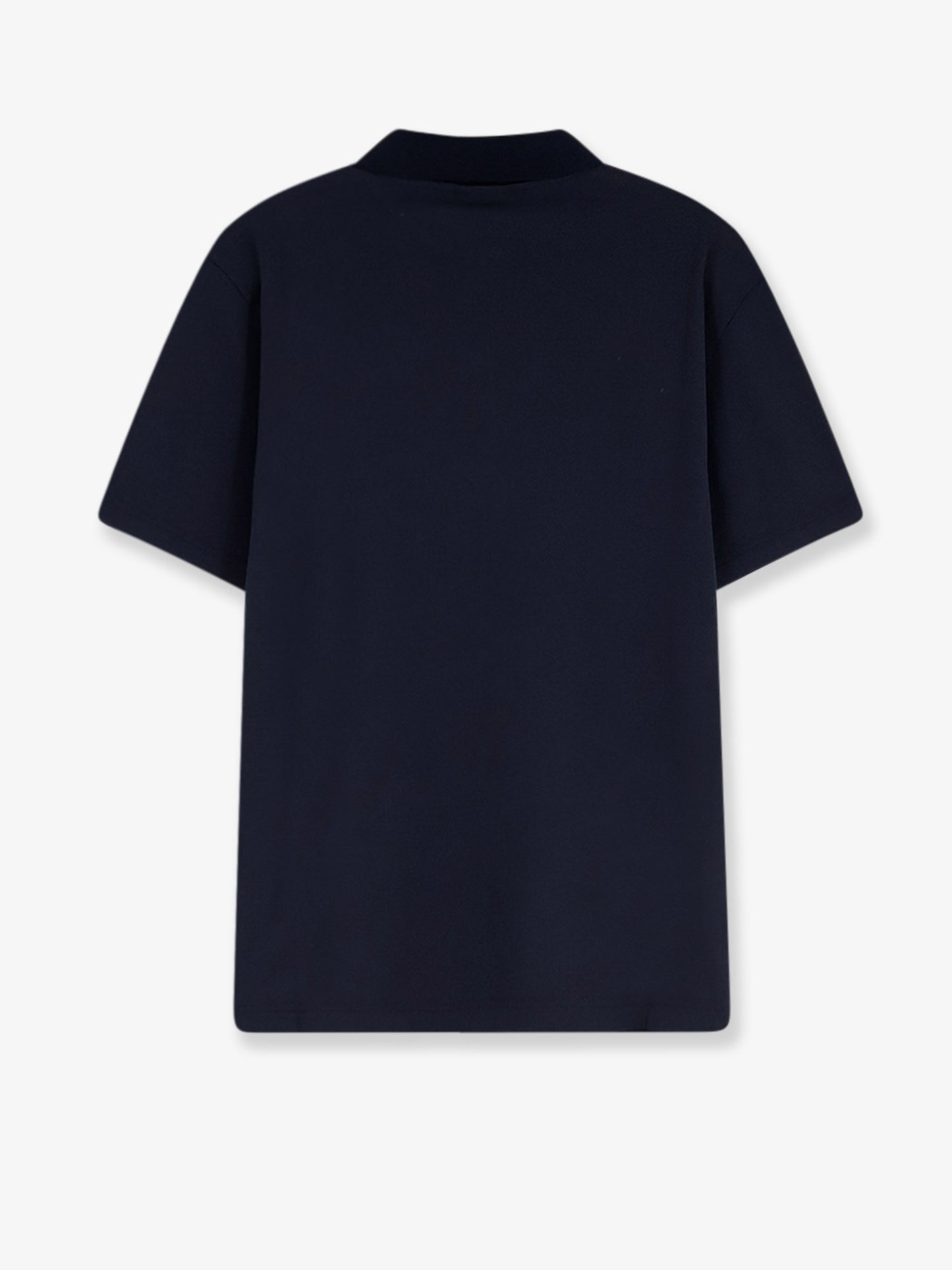 Cotton polo shirt with Web print on the front