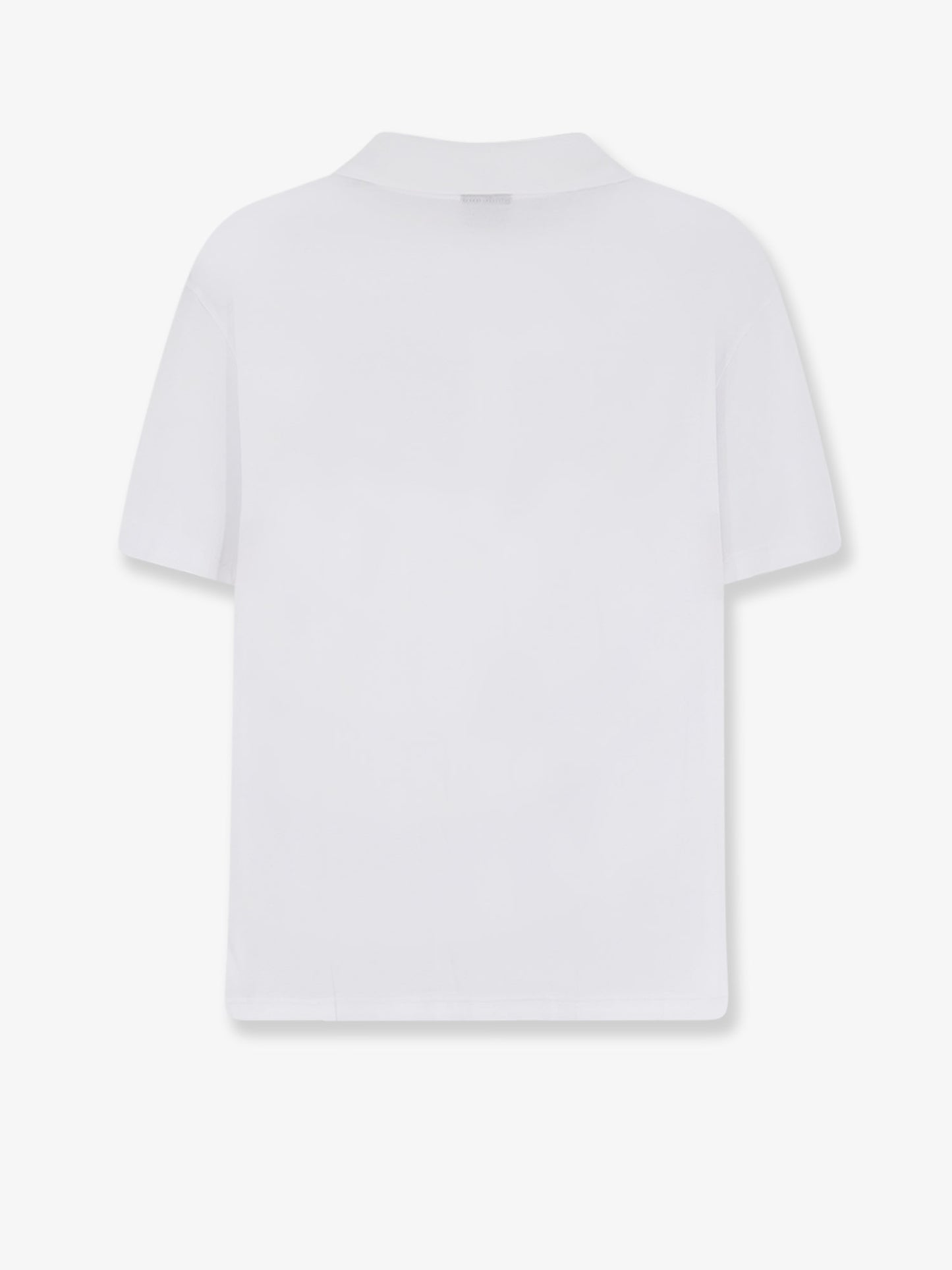 Cotton polo shirt with Web print on the front