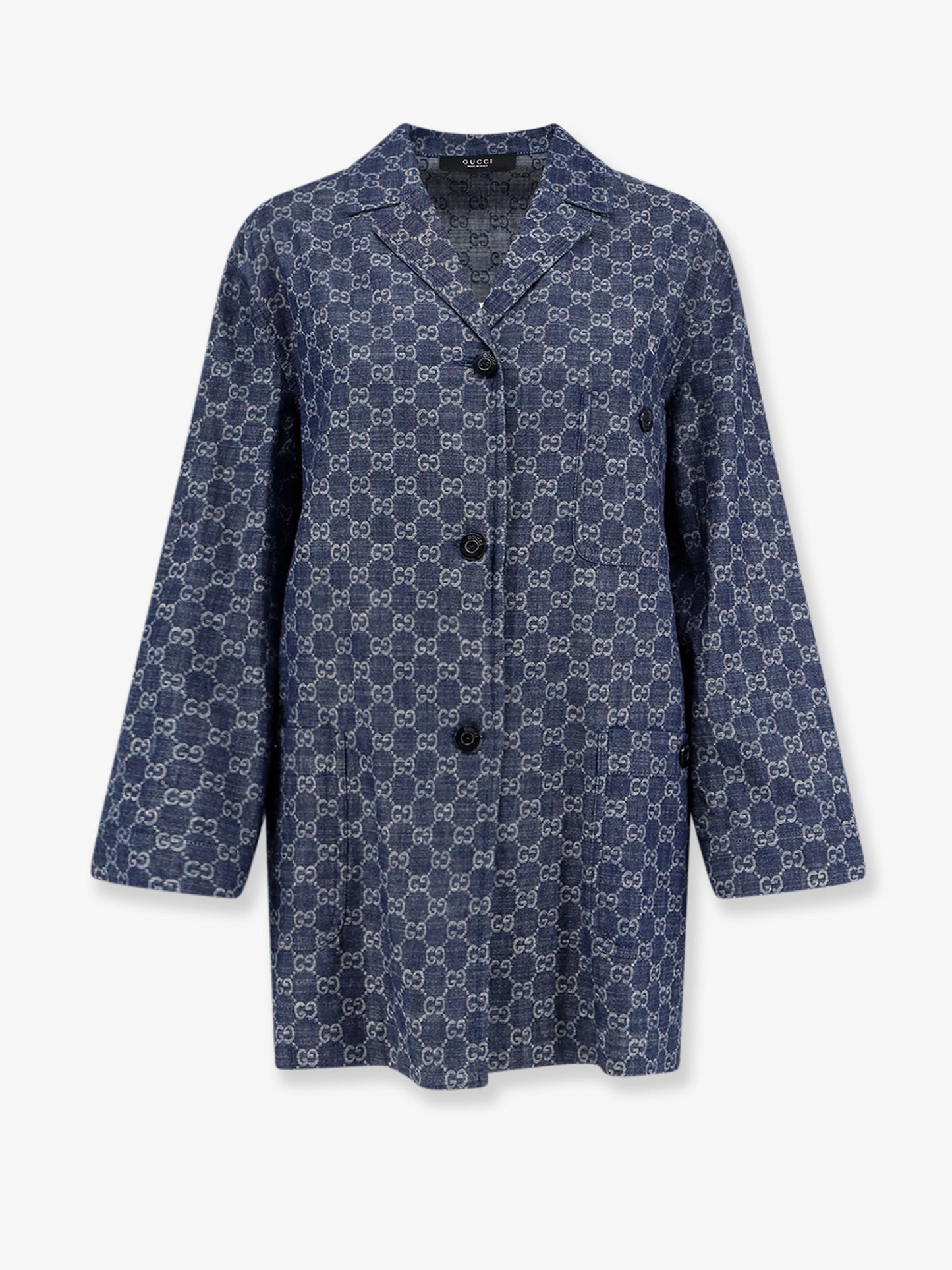 Cotton shirt with all-over GG motif