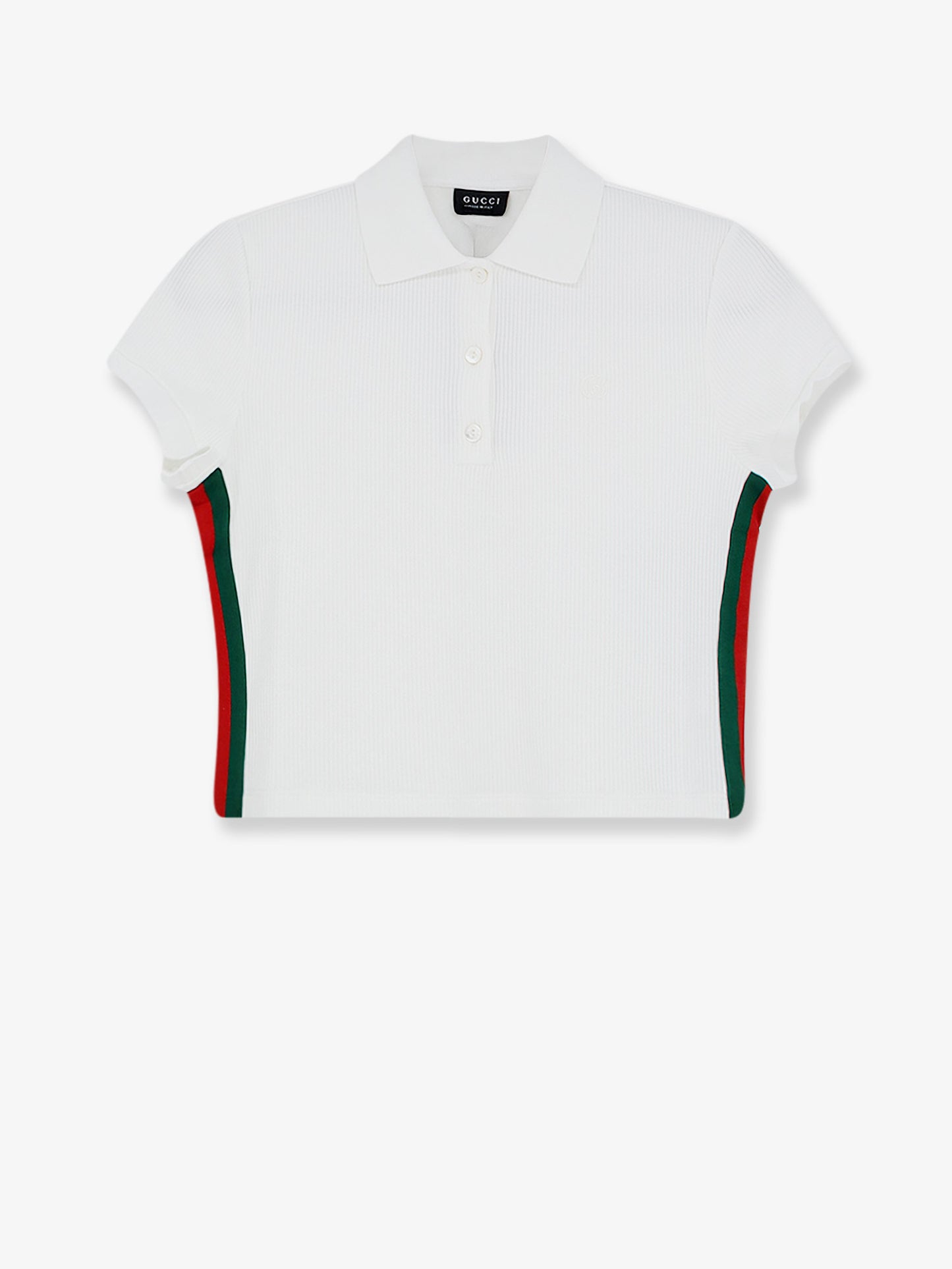 Polo in jersey di cotone a coste