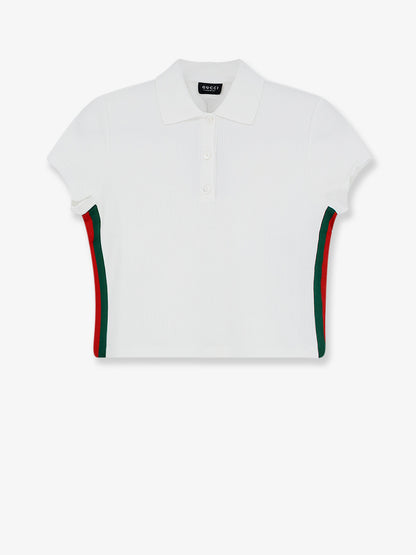 Polo in jersey di cotone a coste thumbnail