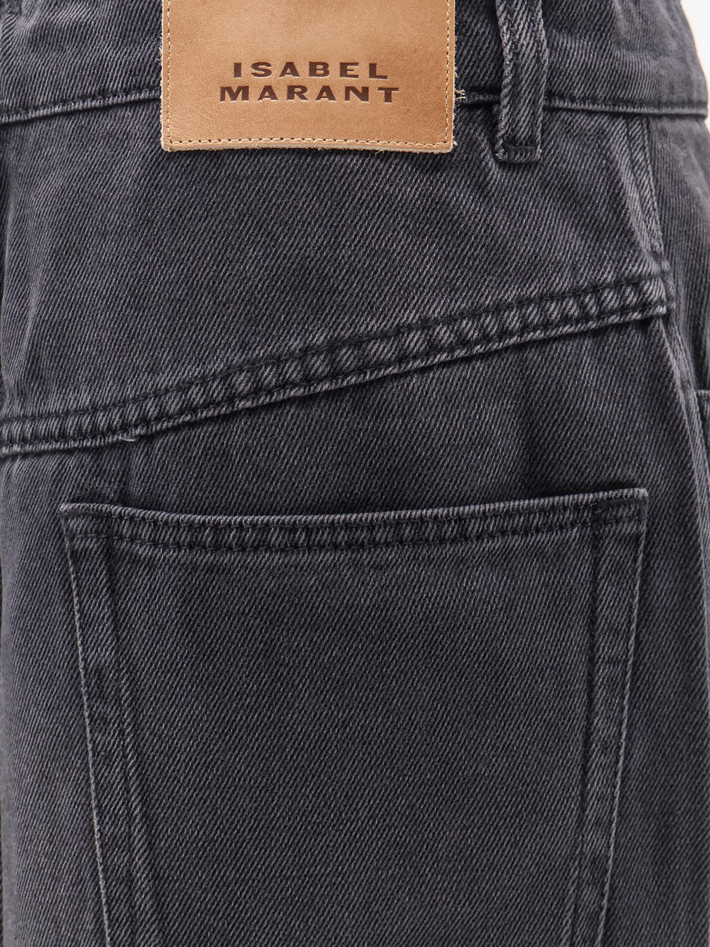 Faharia black denim skirt