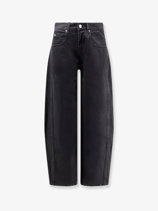 Pantaloni Oriane in black denim