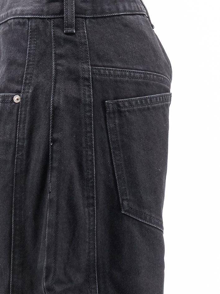 Pantaloni Oriane in black denim