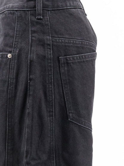 Pantaloni Oriane in black denim thumbnail