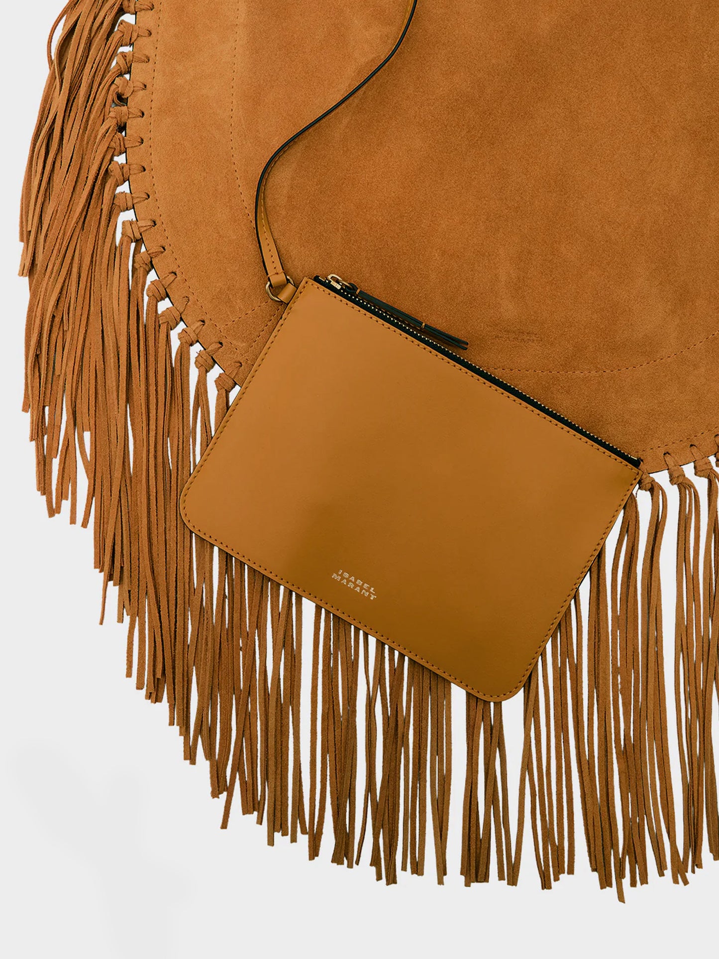 Oskan suede shoulder bag