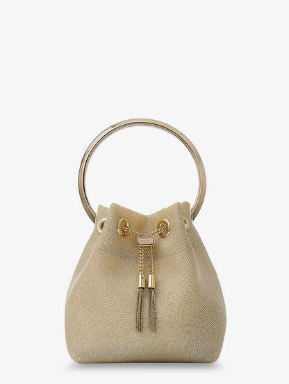 Bon Bon metallic mesh bucket bag thumbnail