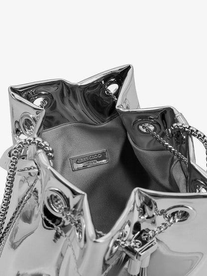 Bonbon bucket bag in mirrored fabric thumbnail