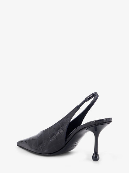 Patent leather pumps with crocodile print thumbnail