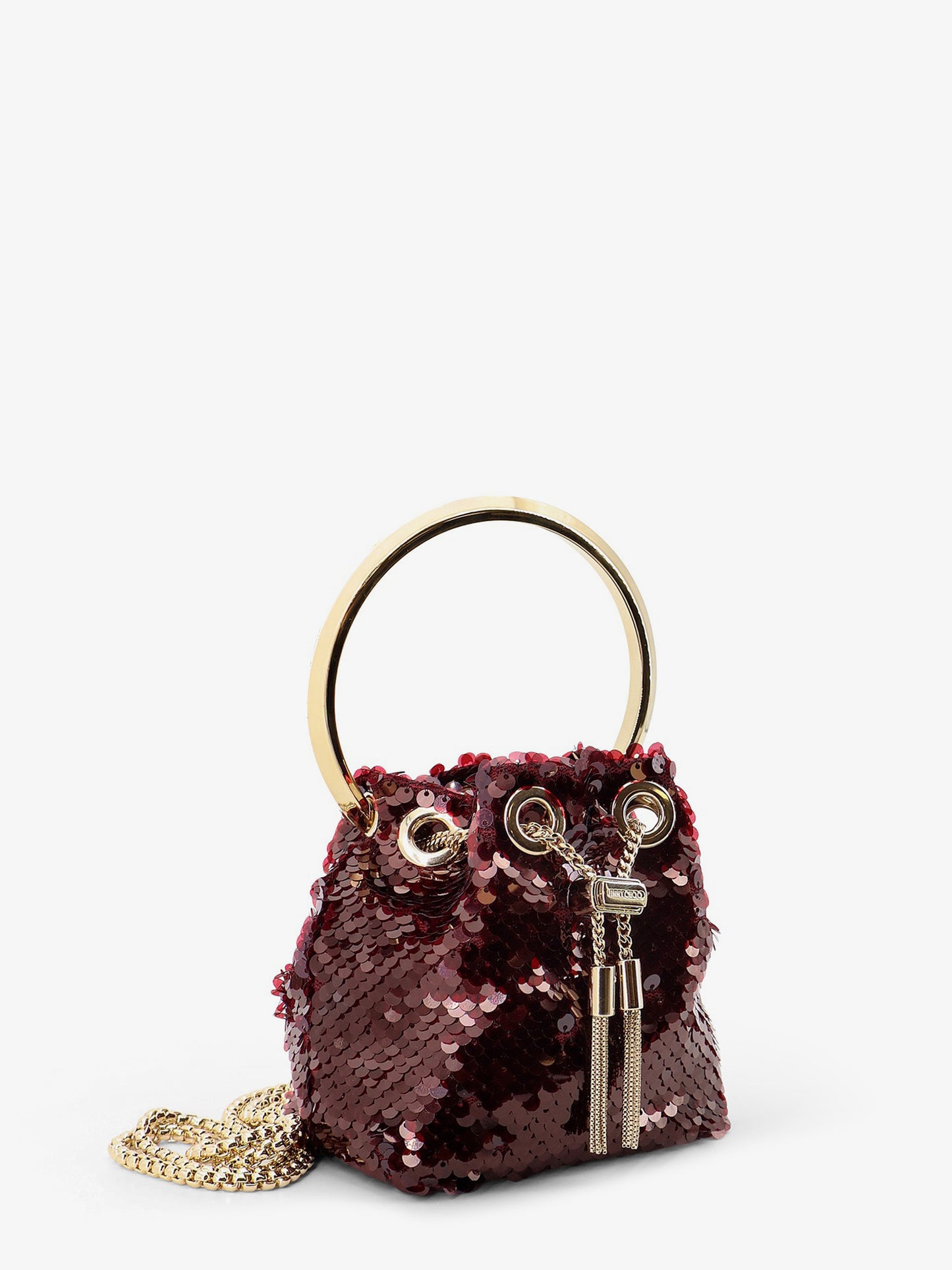Micro BonBon crossbody bag with all-over sequins