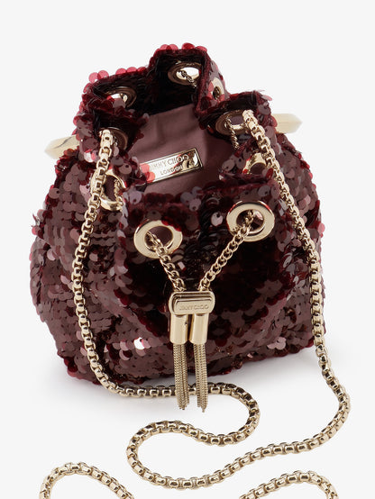 Micro BonBon crossbody bag with all-over sequins thumbnail