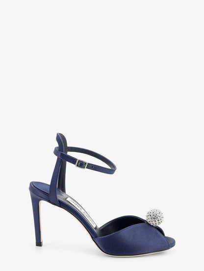 Sacora satin sandals with crystal detail thumbnail