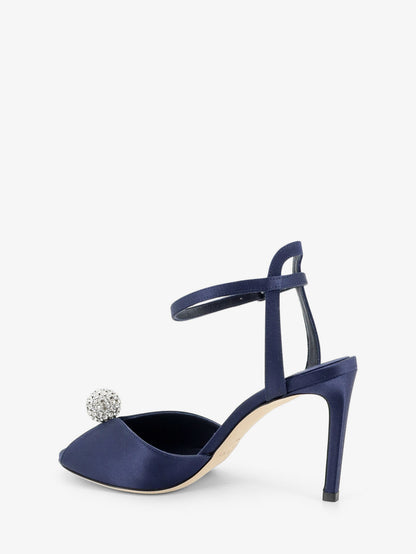 Sacora satin sandals with crystal detail thumbnail