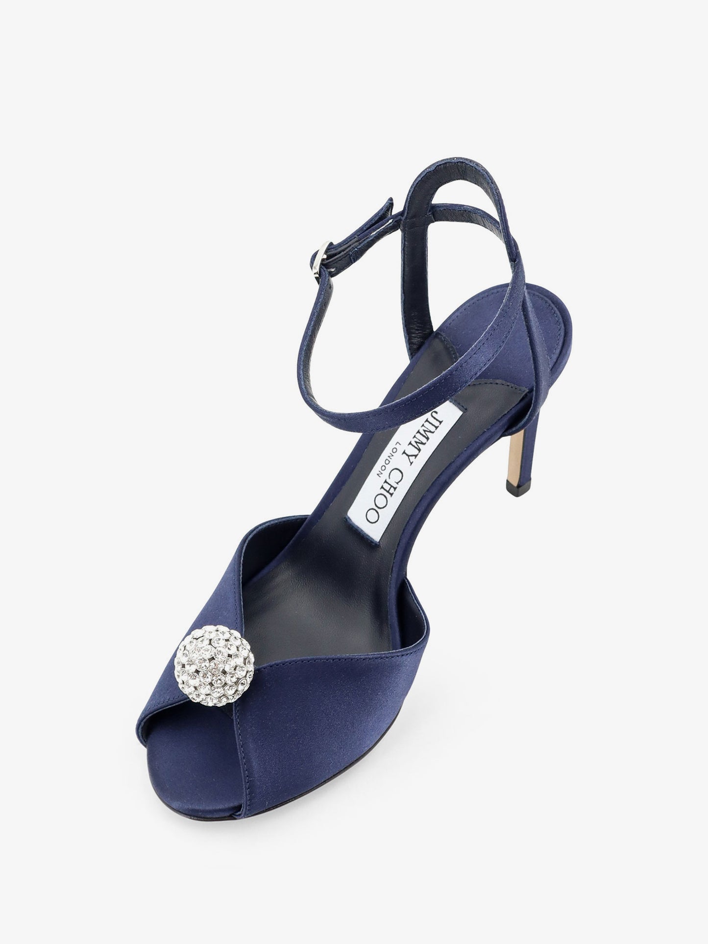 Sacora satin sandals with crystal detail