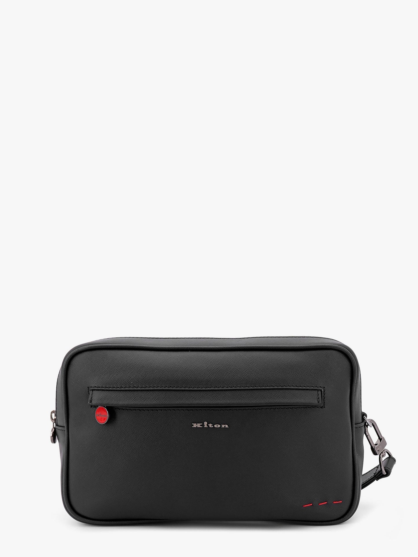 Leather Clutch with Logo