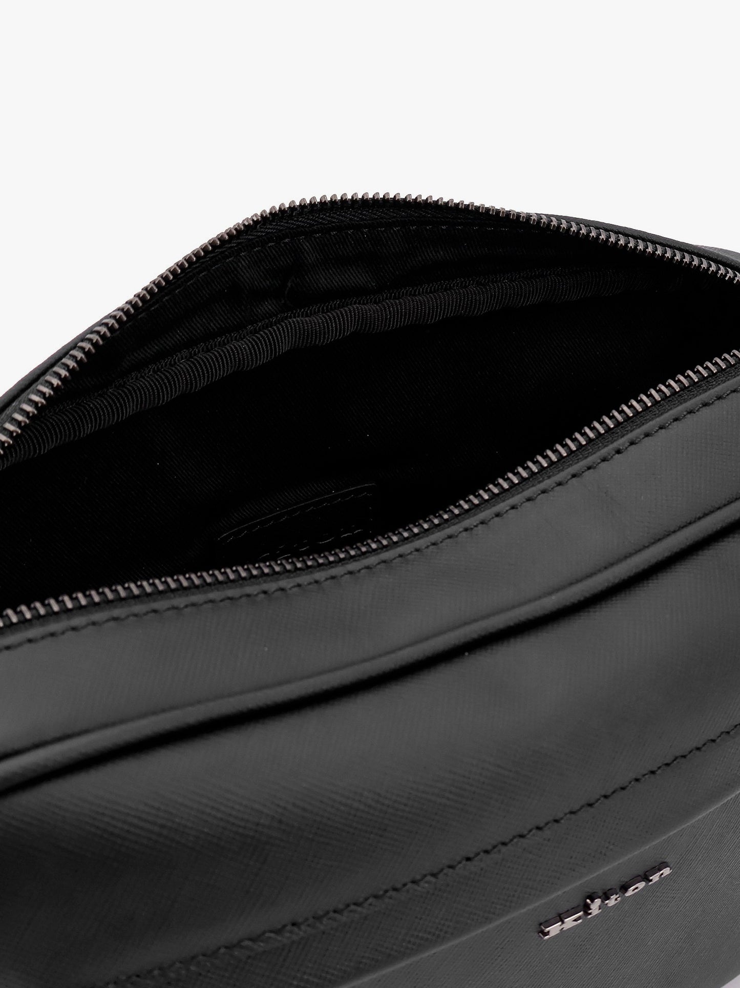 Leather Clutch with Logo