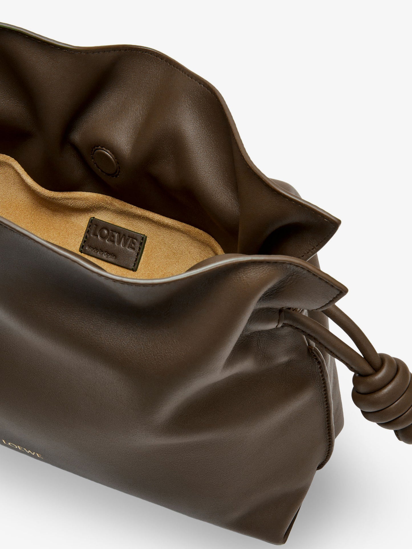 Flamenco leather clutch bag