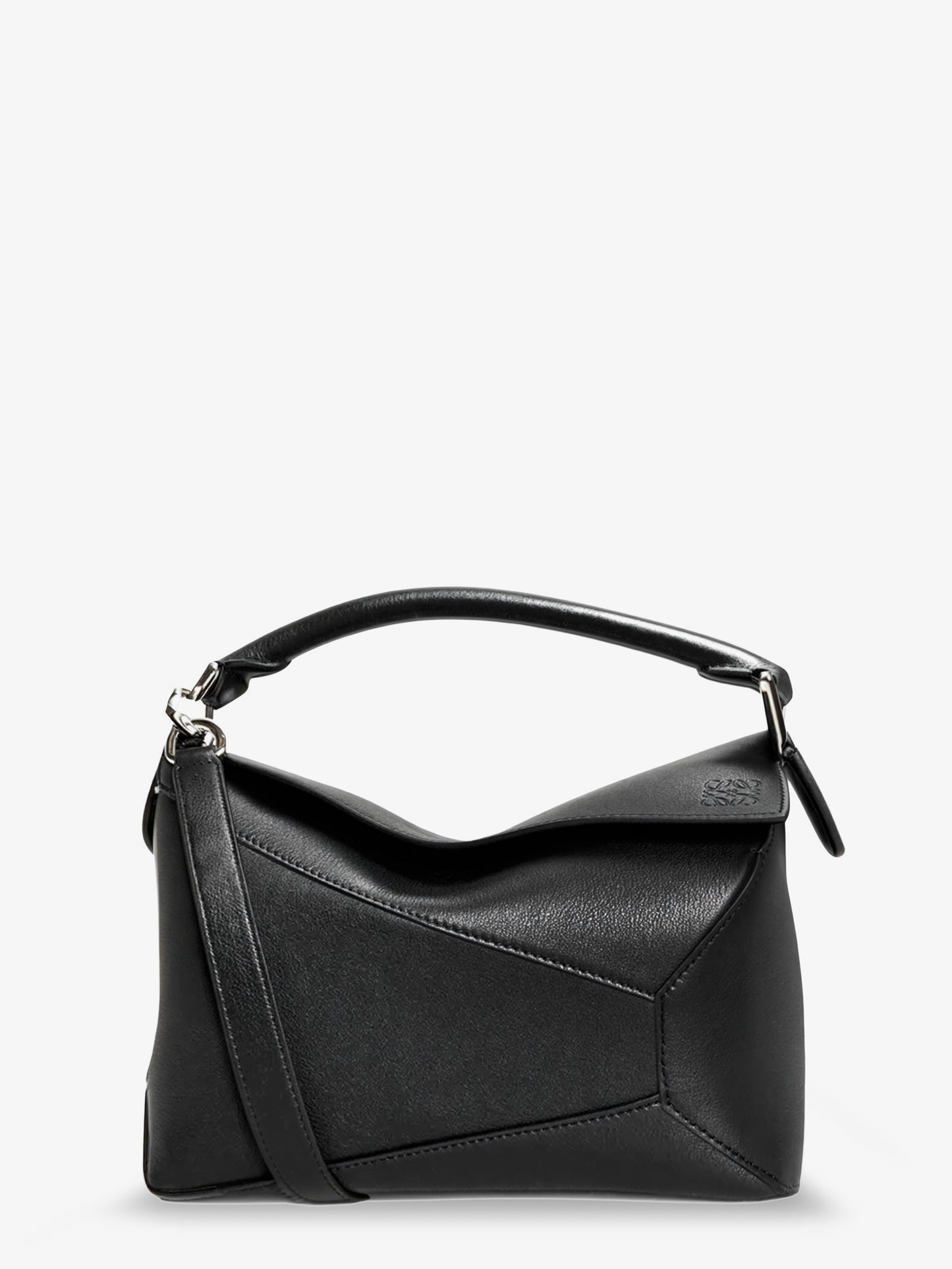 Puzzle Edge leather handbag with engraved Anagram logo