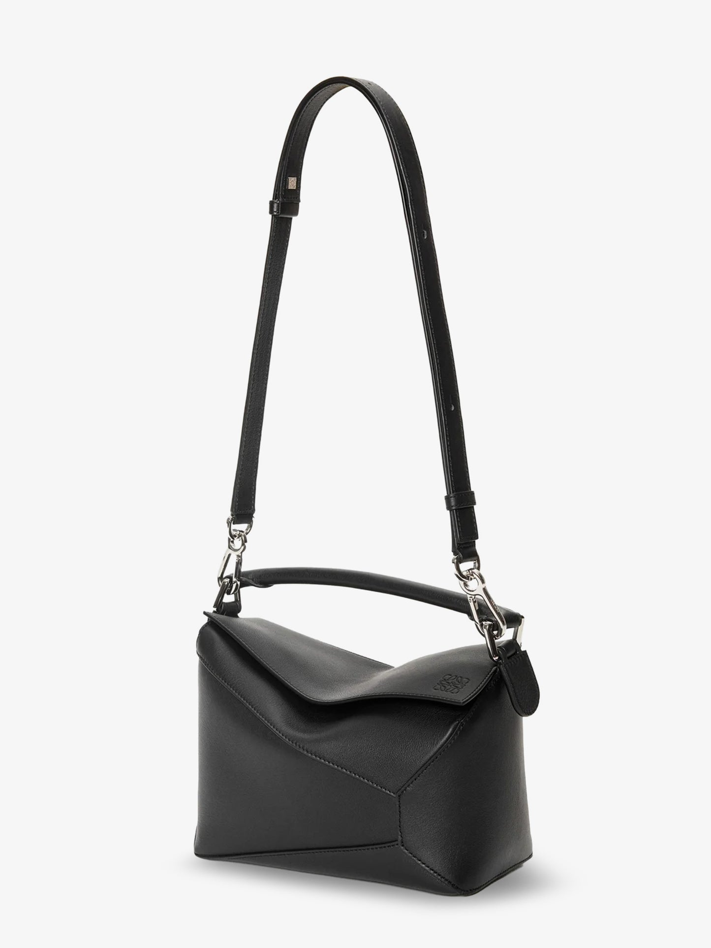 Puzzle Edge leather handbag with engraved Anagram logo