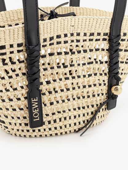 Paula's Ibiza -Braid Basket Small Iraca Palm Leaf Shoulder Bag thumbnail