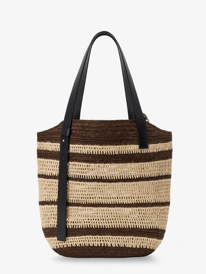 Paula's Ibiza Two-Tone Raffia Loop Shopping Bag thumbnail