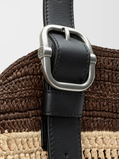 Paula's Ibiza Two-Tone Raffia Loop Shopping Bag thumbnail