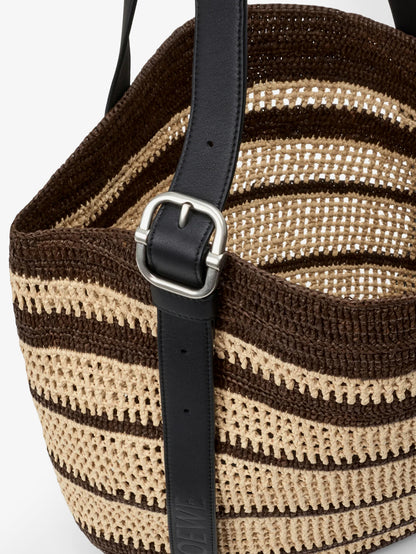 Paula's Ibiza Two-Tone Raffia Loop Shopping Bag thumbnail