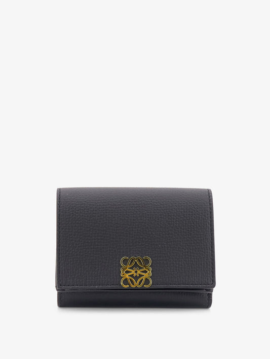 Anagram Tri-Fold Leather Wallet