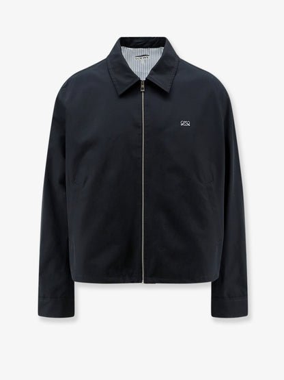Cotton blend jacket with Logo embroidery thumbnail