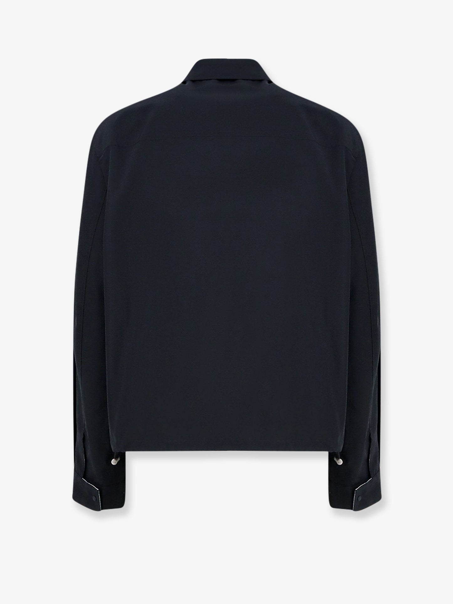 Cotton blend jacket with Logo embroidery