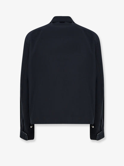 Cotton blend jacket with Logo embroidery thumbnail