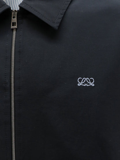 Cotton blend jacket with Logo embroidery thumbnail