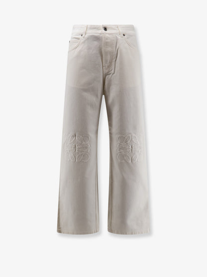 Anagram Baggy white denim trousers thumbnail