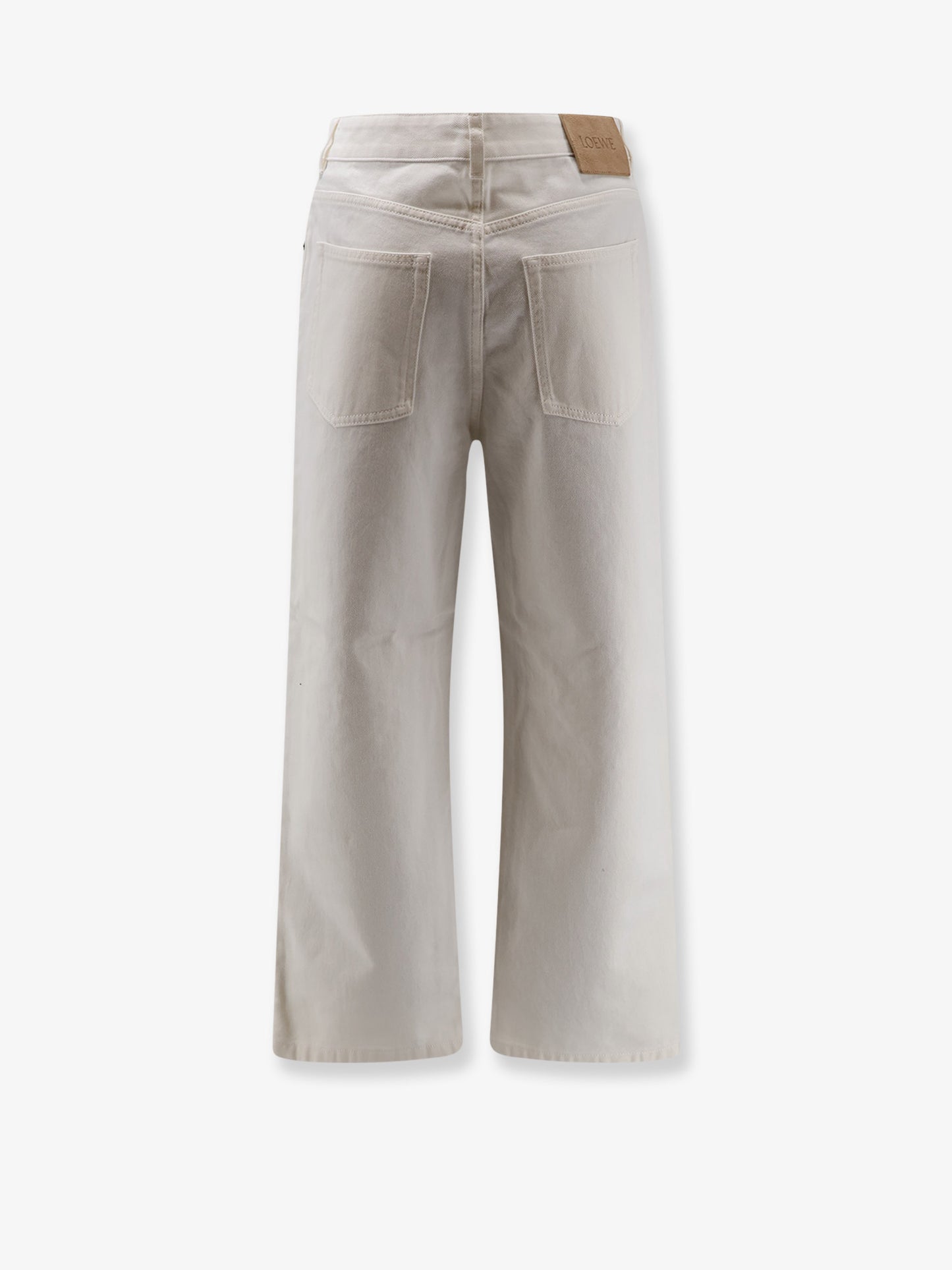 Anagram Baggy white denim trousers