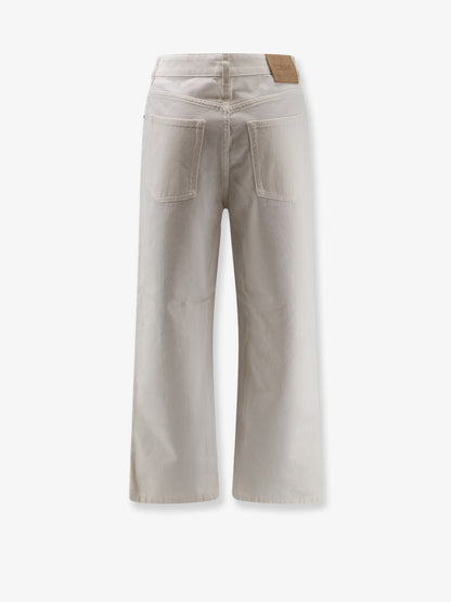 Anagram Baggy white denim trousers thumbnail