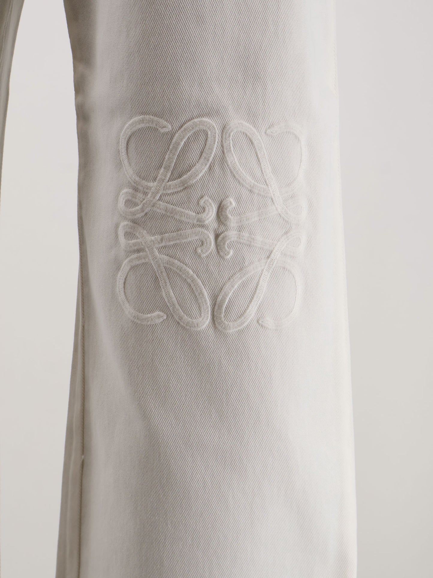 Anagram Baggy white denim trousers