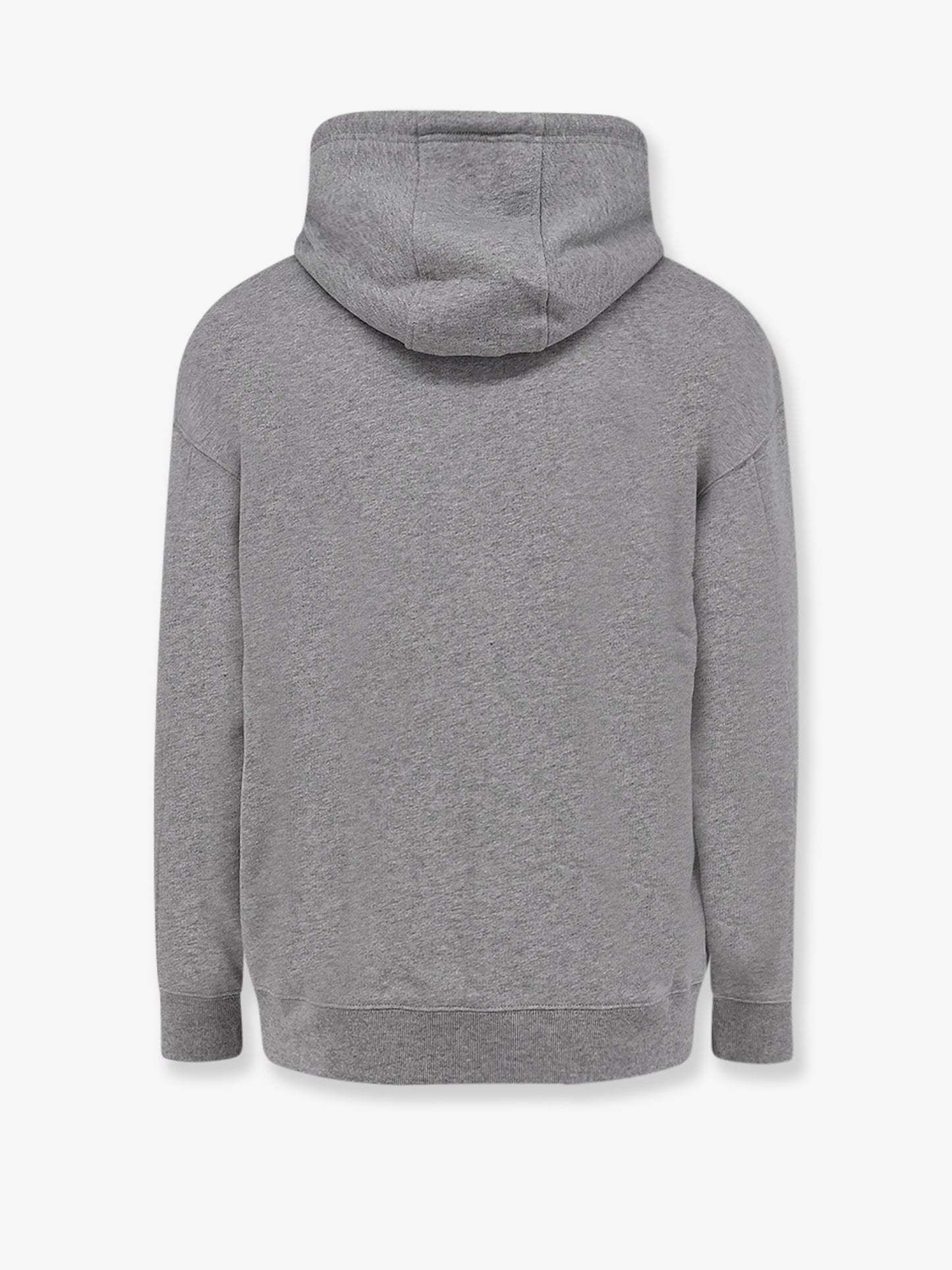 Cotton sweatshirt with front embroidered logo