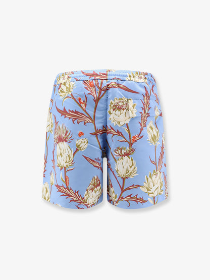 Paula's Ibiza floral print nylon swim trunks thumbnail